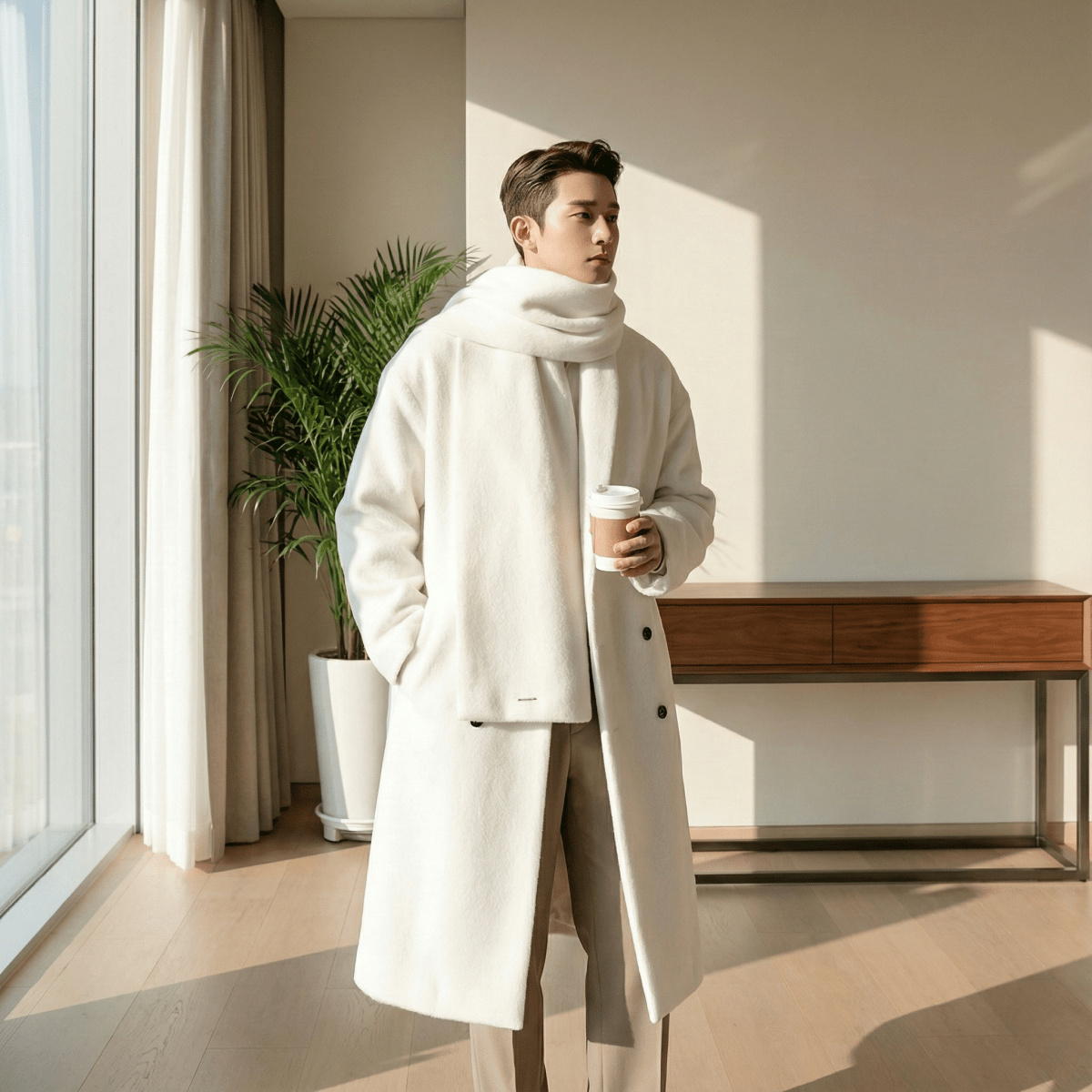GS No. 153 Scarf Coat – Gentleman's Seoul GS No. 153 Scarf Coat – Gentleman's Seoul