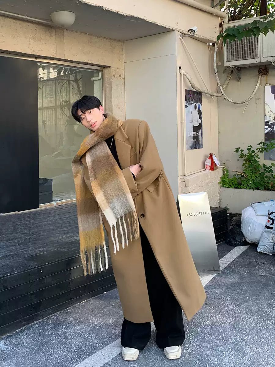 Gentleman long length woolen coat online