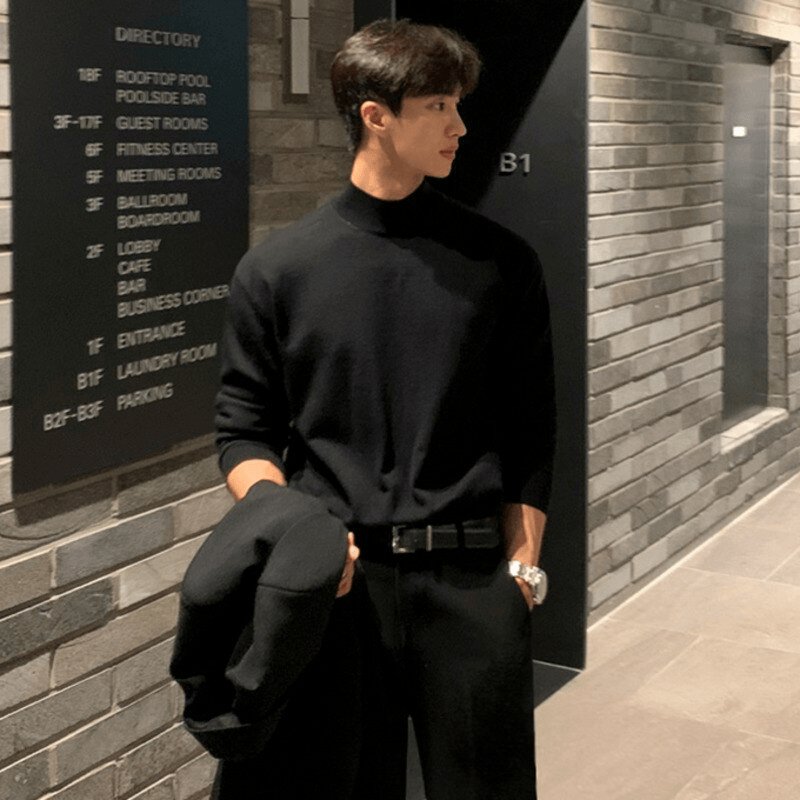 Black Turtleneck Aesthetic Men Aesthetic Turtleneck Outfits