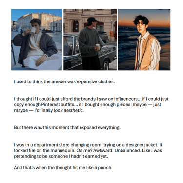 Build Your Aesthetics: Fit, Frame, Fire - Gentleman's Seoul - Digital Product