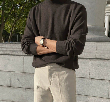 GS No. 1 Plush Turtleneck Sweater - Gentleman's Seoul - 