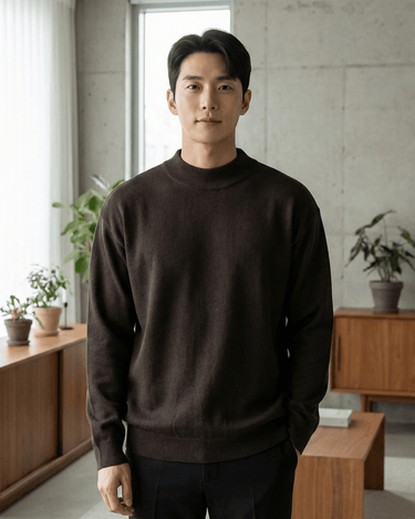 GS No. 1 Plush Turtleneck Sweater – Gentleman's Seoul