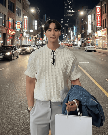 GS No. 100 Knitted T-shirt - Gentleman's Seoul - 