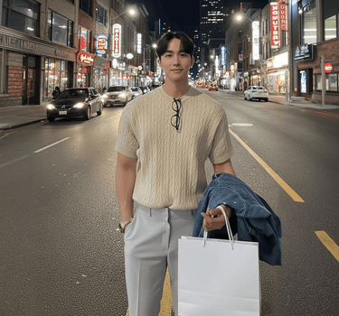 GS No. 100 Knitted T-shirt - Gentleman's Seoul - 