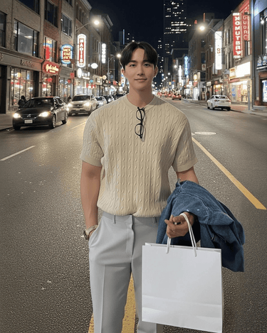 GS No. 100 Knitted T-shirt - Gentleman's Seoul - 