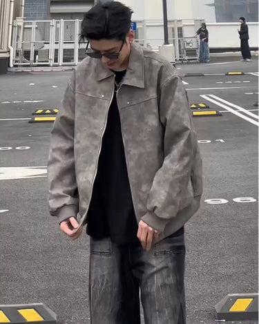 GS No. 111 Suede Bomber Jacket - Gentleman's Seoul - 