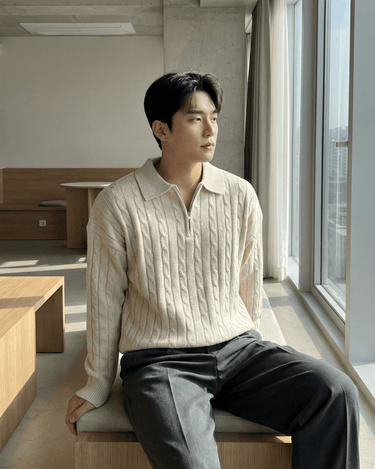 GS No. 122 Half-zip Sweater – Gentleman's Seoul