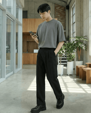 GS No. 127 Casual Loose Pants - Gentleman's Seoul - 