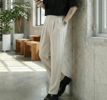 GS No. 127 Casual Loose Pants - Gentleman's Seoul - 
