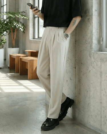 GS No. 127 Casual Loose Pants - Gentleman's Seoul - 