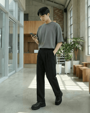 GS No. 127 Casual Loose Pants - Gentleman's Seoul - 