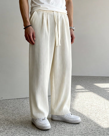 パンツ FIFTH Pleated Knee Loose Fit Baggy Pants メンズ KNEE FIFTH Pleated Knee Loose Fit Baggy Pants