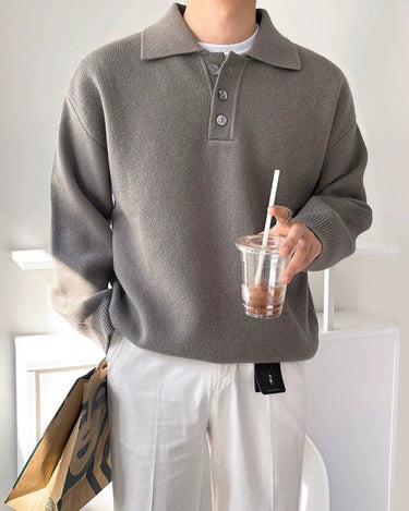 GS No. 195 Polo Sweater - Gentleman's Seoul - 