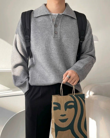 GS No. 195 Polo Sweater - Gentleman's Seoul - 