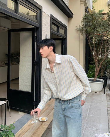 GS No. 211 Vertical Striped Shirt - Gentleman's Seoul -