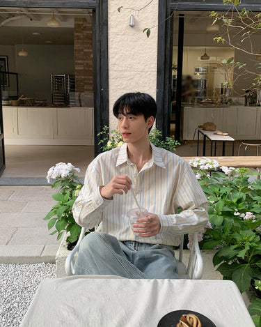 GS No. 211 Vertical Striped Shirt - Gentleman's Seoul -