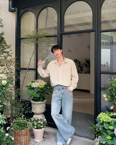 GS No. 211 Vertical Striped Shirt - Gentleman's Seoul -