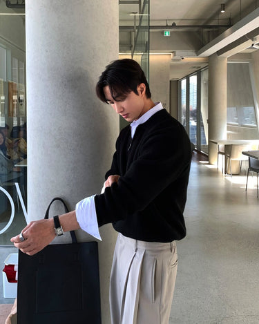 GS No. 224 Collared Sweater - Gentleman's Seoul -