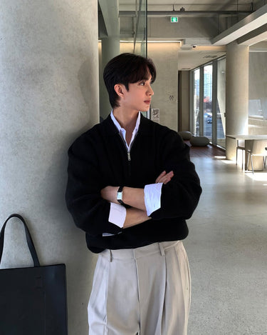 GS No. 224 Collared Sweater - Gentleman's Seoul -