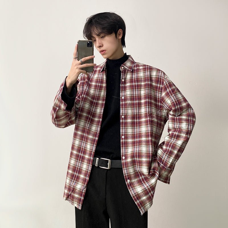 GS No. 236 Autumn Plaid Shirt - Gentleman's Seoul -