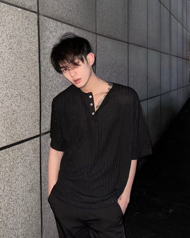 GS No. 250 Henley T - shirt - Gentleman's Seoul - 