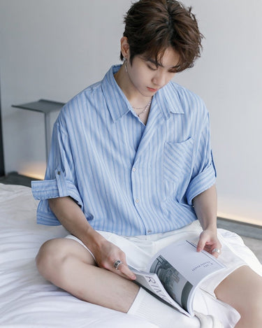 GS No. 275 Summer Striped Shirt - Gentleman's Seoul - 