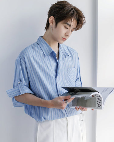 GS No. 275 Summer Striped Shirt - Gentleman's Seoul - 