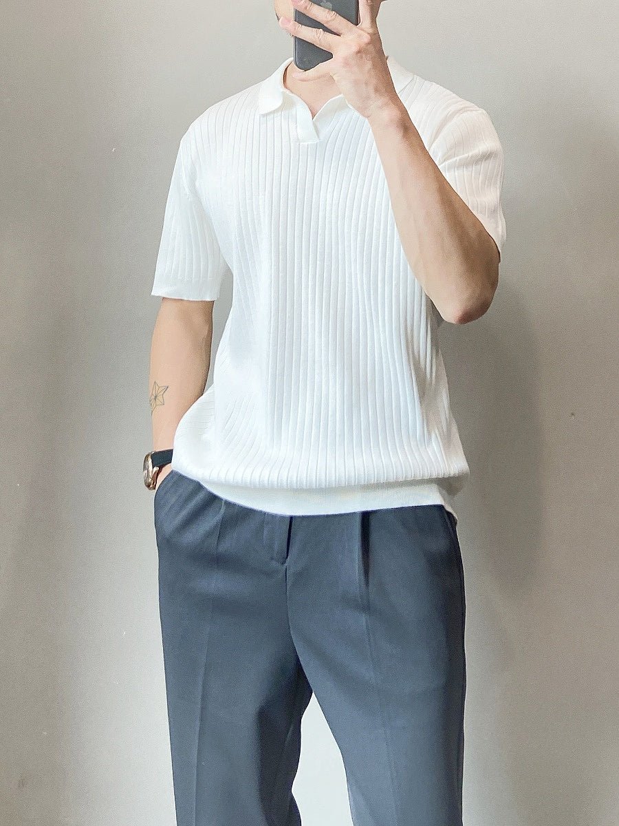 GS No. 30 Luxury Pleated Polo - Gentleman's Seoul - 