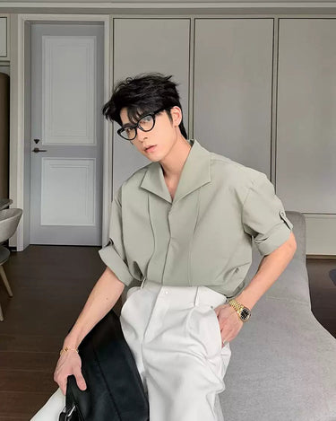 GS No. 300 Korean Short - sleeves Shirt - Gentleman's Seoul - 