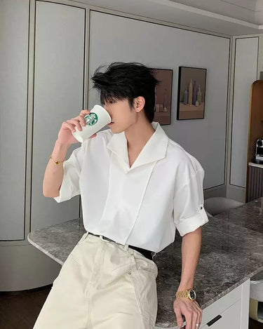 GS No. 300 Korean Short - sleeves Shirt - Gentleman's Seoul - 