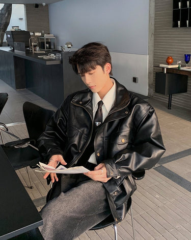 GS No. 302 Street Leather Jacket - Gentleman's Seoul - 