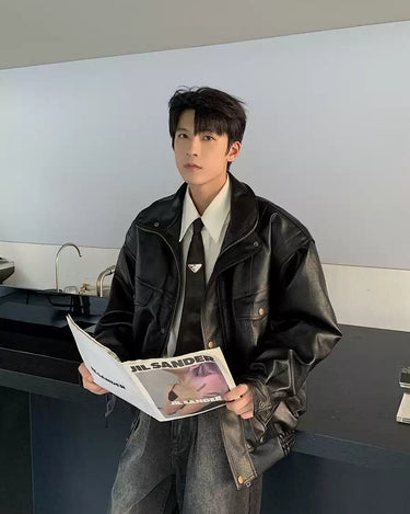 GS No. 302 Street Leather Jacket - Gentleman's Seoul - 