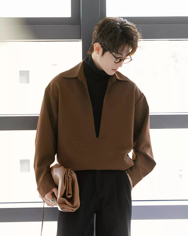 GS No. 316 Layered V Shirt - Gentleman's Seoul - 