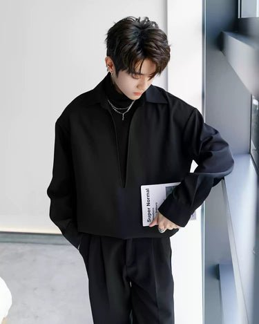 GS No. 316 Layered V Shirt - Gentleman's Seoul - 