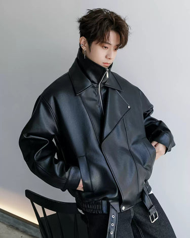 GS No. 319 Biker Leather Jacket - Gentleman's Seoul - 