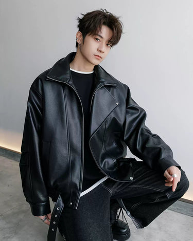 GS No. 319 Biker Leather Jacket - Gentleman's Seoul - 