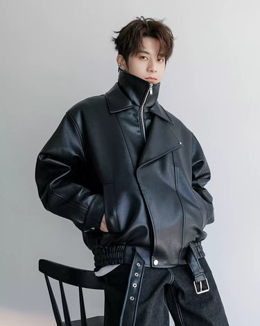 GS No. 319 Biker Leather Jacket - Gentleman's Seoul - 