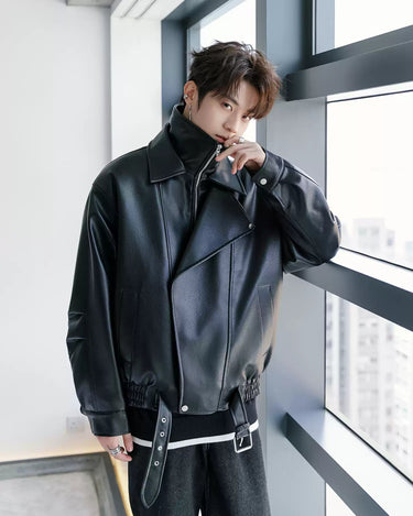 GS No. 319 Biker Leather Jacket - Gentleman's Seoul - 