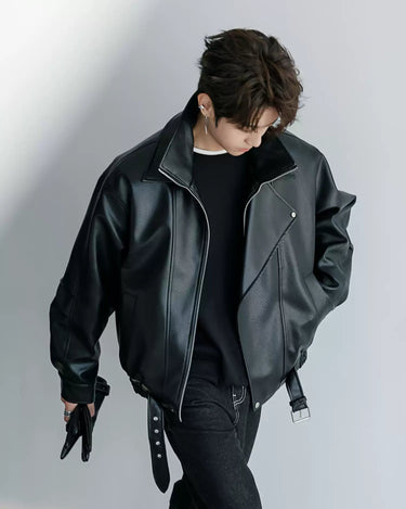 GS No. 319 Biker Leather Jacket - Gentleman's Seoul - 