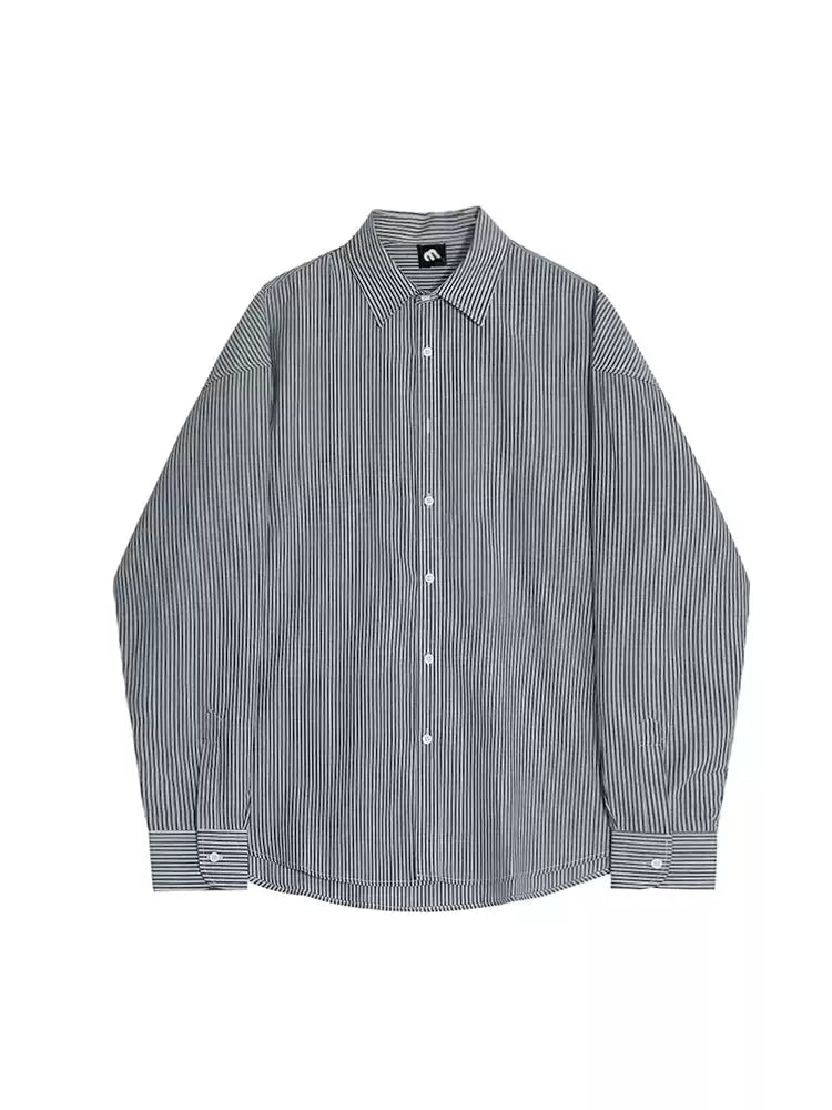 GS No. 337 Korean Striped Shirt - Gentleman's Seoul - 