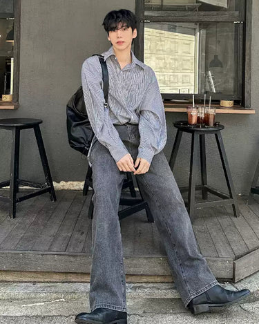 GS No. 337 Korean Striped Shirt - Gentleman's Seoul - 