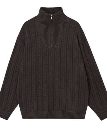 GS No. 346 Half - zipper Sweater - Gentleman's Seoul - 