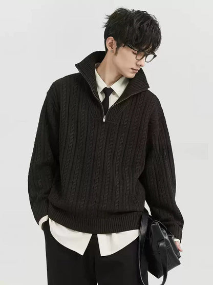 GS No. 346 Half - zipper Sweater - Gentleman's Seoul - 