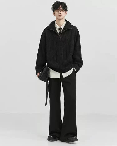 GS No. 346 Half - zipper Sweater - Gentleman's Seoul - 