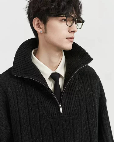 GS No. 346 Half - zipper Sweater - Gentleman's Seoul - 