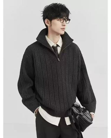 GS No. 346 Half - zipper Sweater - Gentleman's Seoul - 