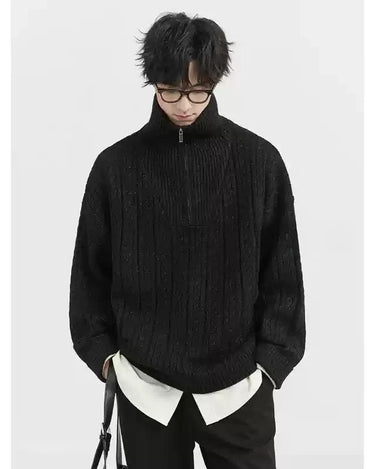 GS No. 346 Half - zipper Sweater - Gentleman's Seoul - 