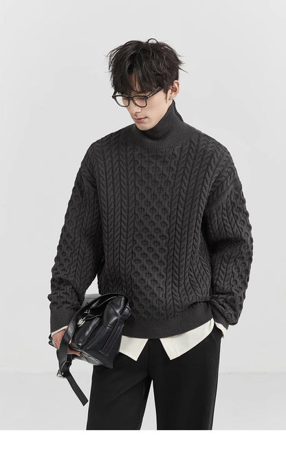 GS No. 348 Thick Turtleneck Sweater - Gentleman's Seoul - 