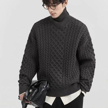 GS No. 348 Thick Turtleneck Sweater - Gentleman's Seoul - 