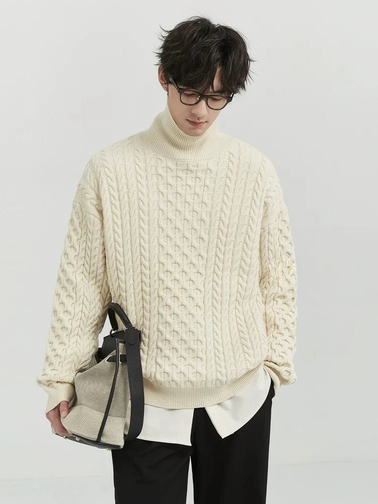 GS No. 348 Thick Turtleneck Sweater - Gentleman's Seoul - 